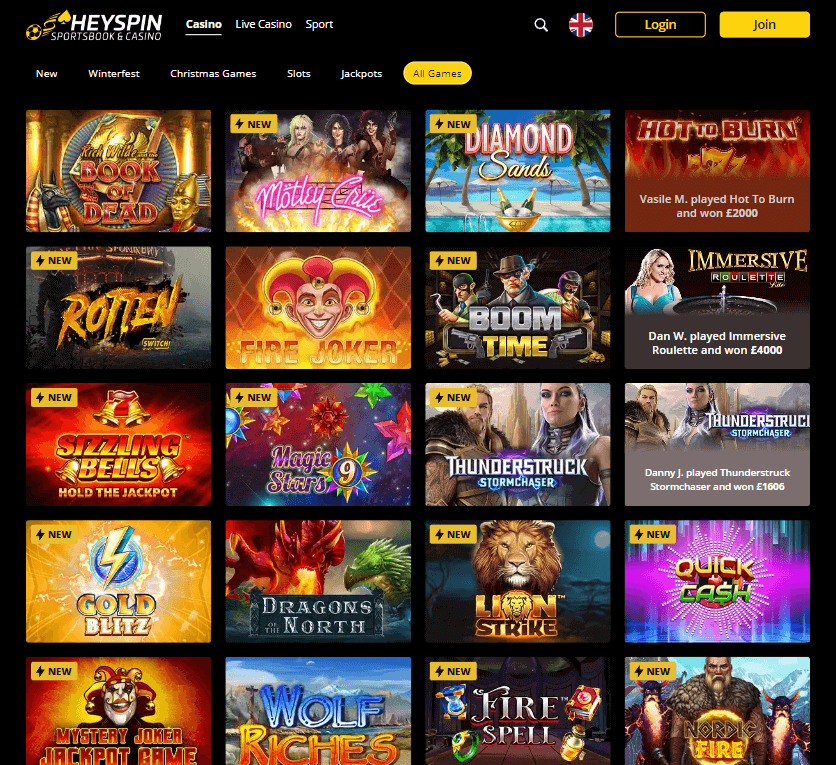 HeySpin Casino review - image 3