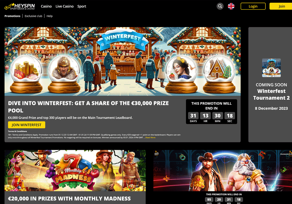 HeySpin Casino review - image 2